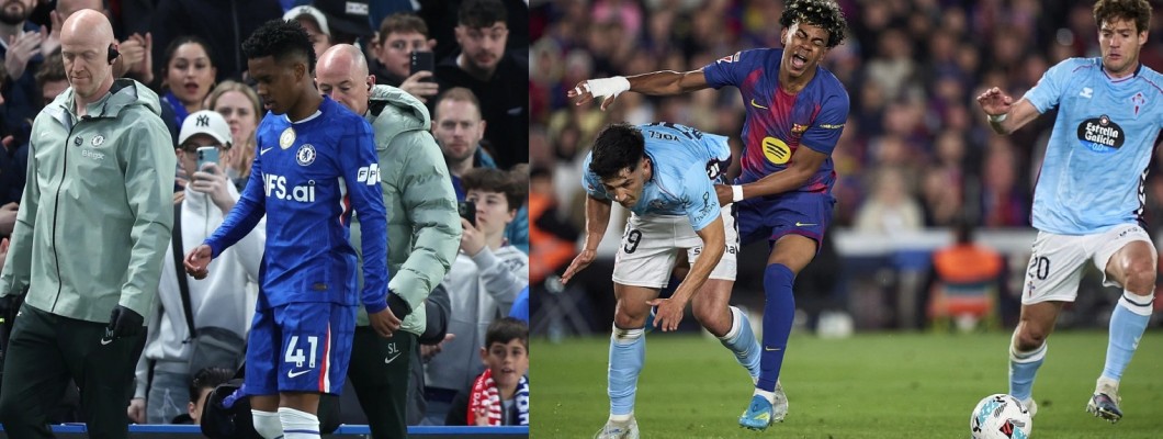 Dois jogadores talentosos choram em campo